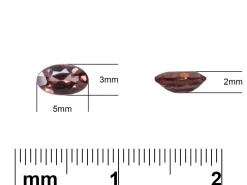 Garnet, Oval, 5x3mm