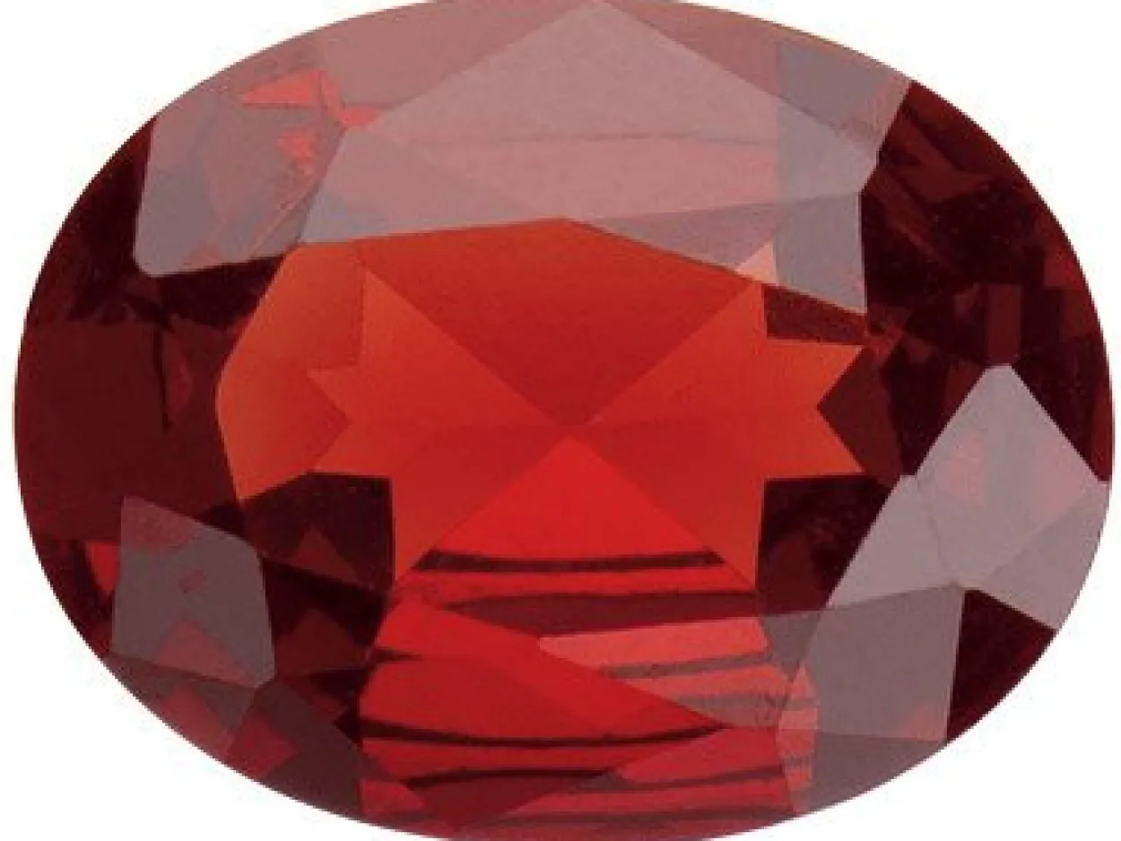 Garnet, Oval, 8x6mm