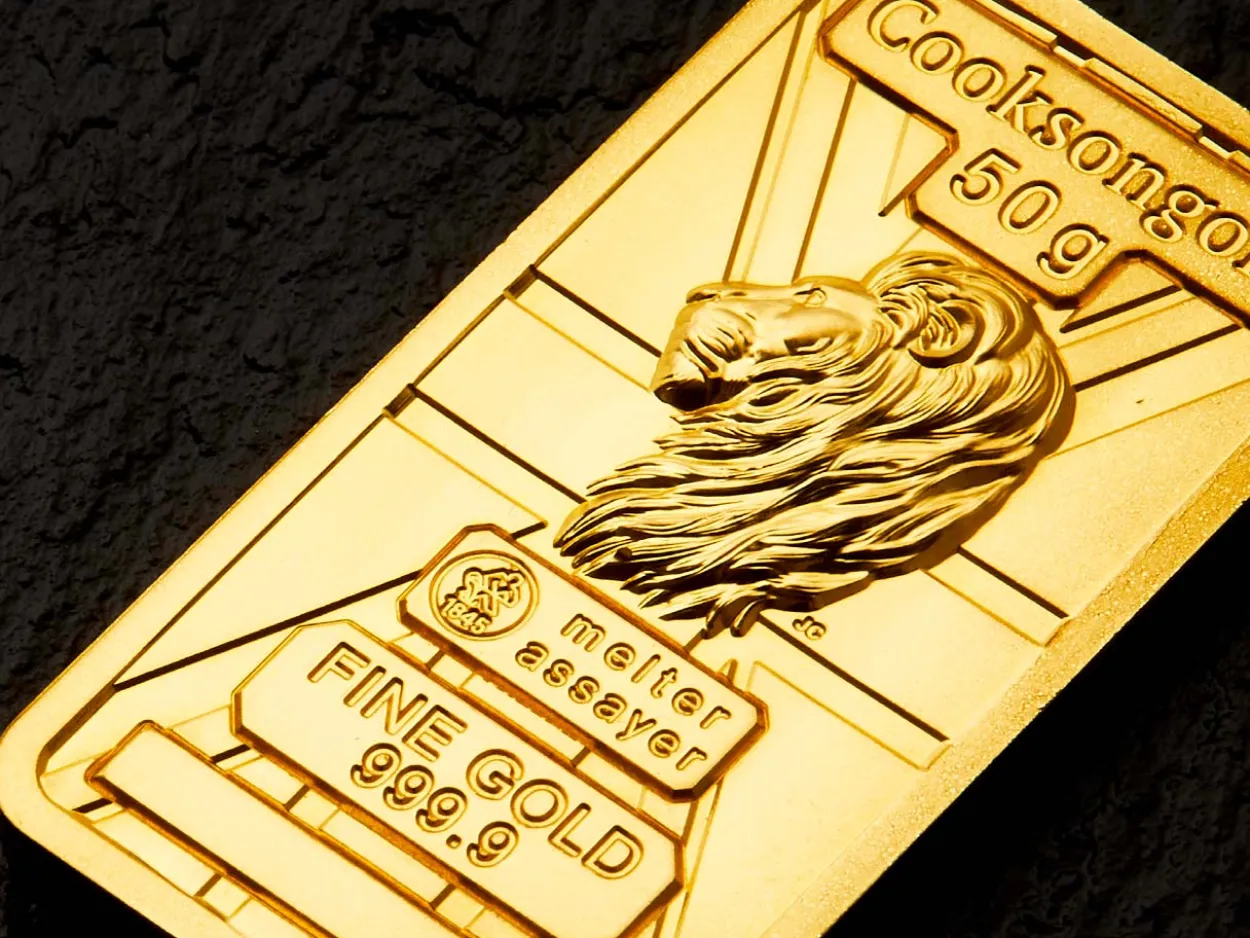 50g Fine Gold Bar 999.9 - High Relief Lion's Head Collection Serialised