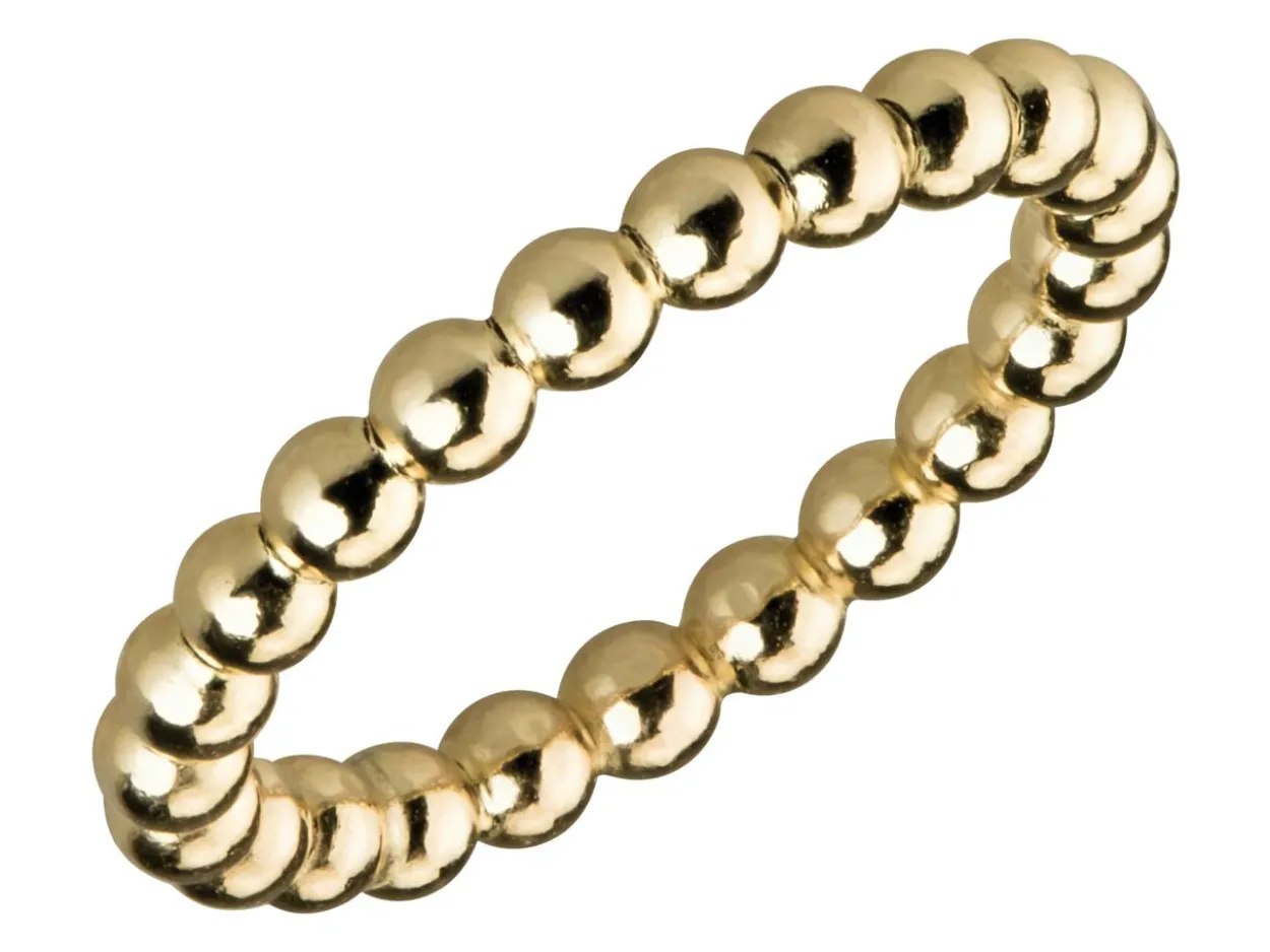 Gold Filled Beaded Ring 3mm Size K