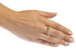 Gold Filled Beaded Ring 3mm Size K