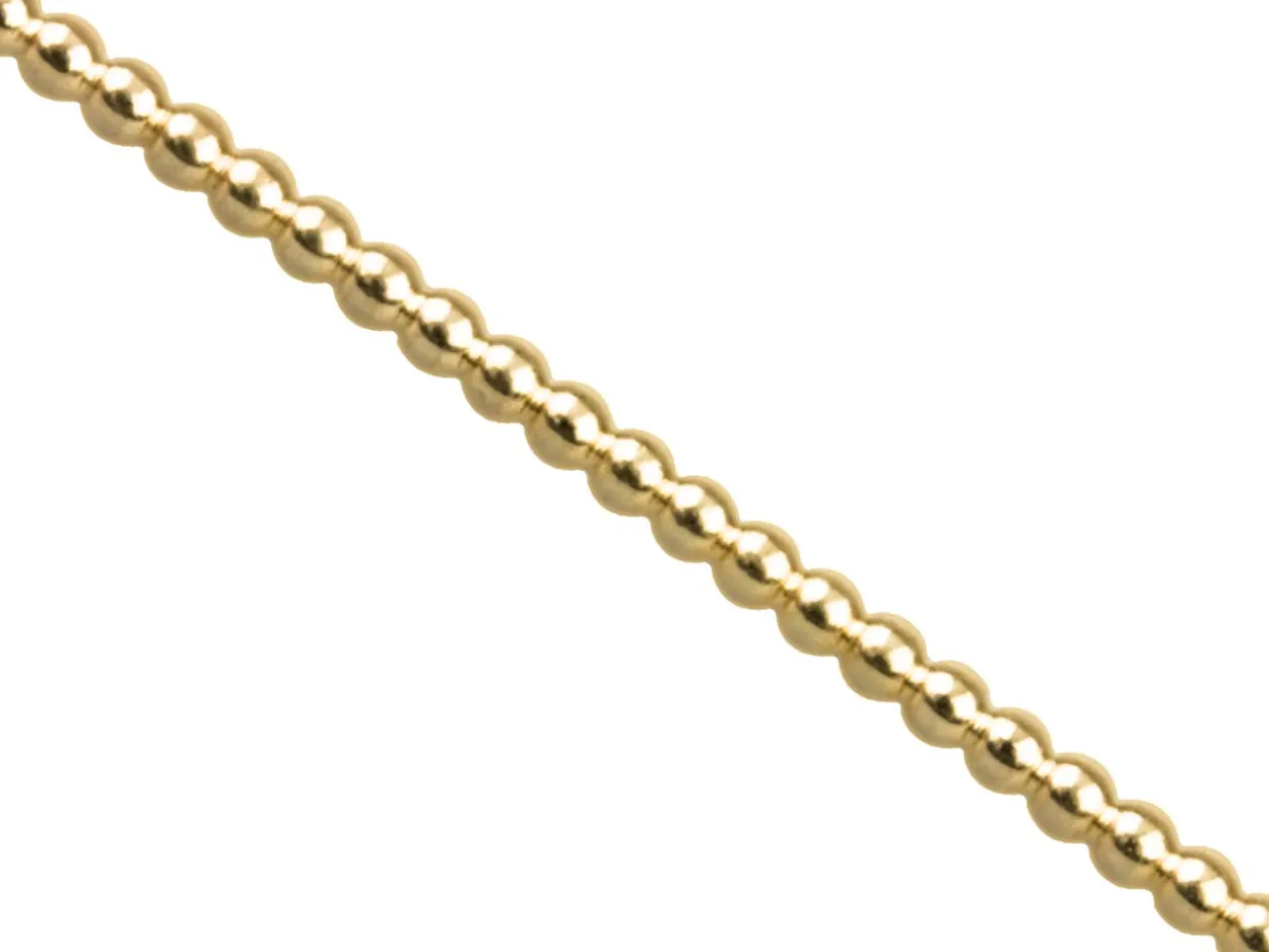 Gold Filled Beaded Wire 2mm
