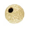 Gold Filled Bead Laser Cut 5mm 2 Hole Frosted/sparkle Finish Pack of 5