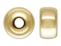 Gold Filled Bead Plain Flat 6mm