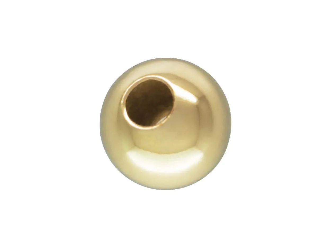 Gold Filled Bead Plain Round 3mm Pack of 5