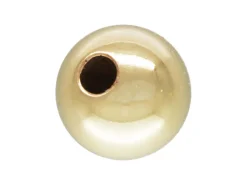 Gold Filled Bead Plain Round 5mm Pack of 5