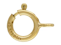 Gold Filled Bolt Rings Open 6mm Pack of 5