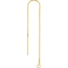 Gold Filled Box Chain Ear Thread With U-bar 80mm