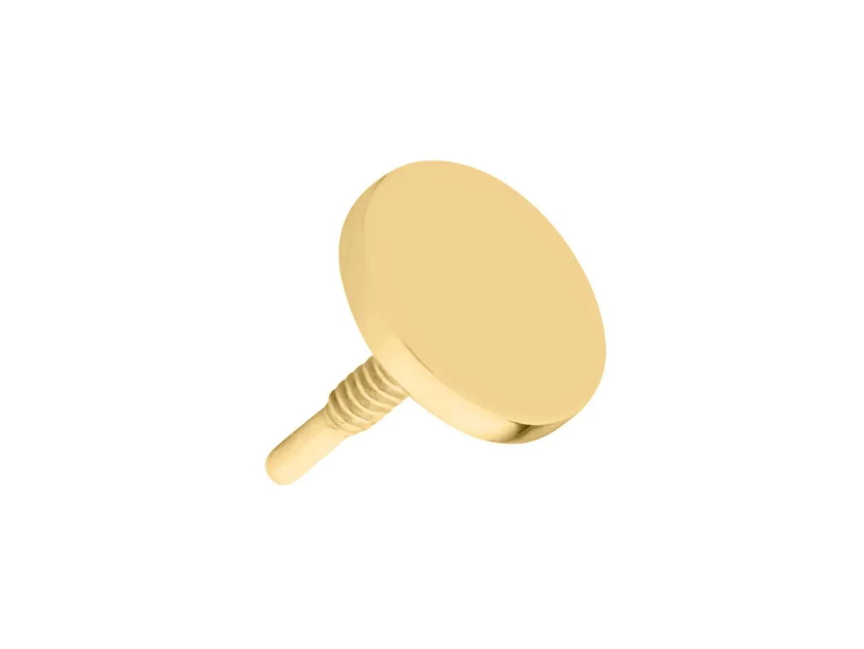 Gold Filled Circle Labret Stud Earrings