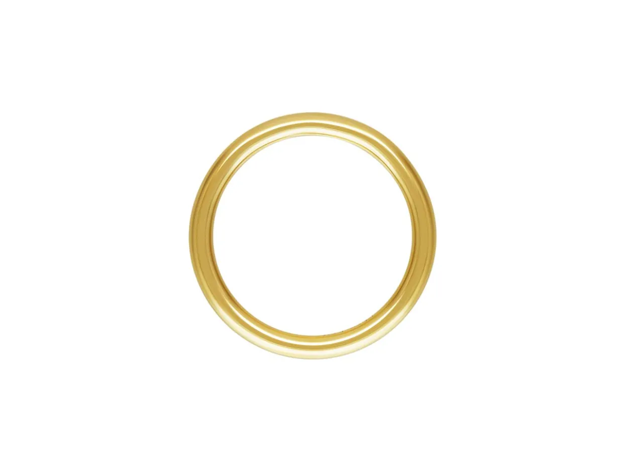 Gold Filled Circle Of Life Earring 10mm