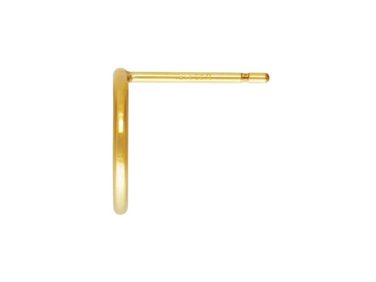 Gold Filled Circle Of Life Earring 10mm