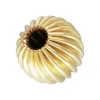 Gold Filled Corrugated Round 2 Hole Bead 5mm Pack of 5