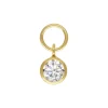 Gold Filled Cubic Zirconia Hooplet 4mm