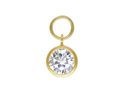 Gold Filled Cubic Zirconia Hooplet 6mm
