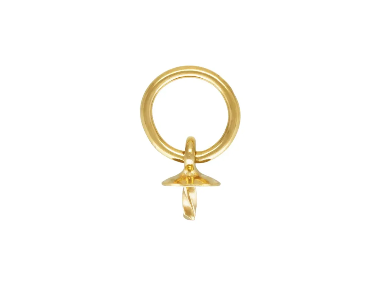 Gold Filled Cup And Peg Hooplet 3mm