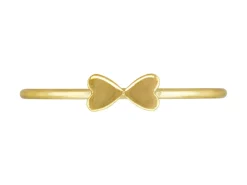 Gold Filled Double Heart Design Stacking Ring Medium
