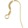 Gold Filled Earring Hook Wire With Coil And Loop 18mm Pack of 6