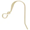 Gold Filled Earring Hook Wire With Bead And Loop 20mm Pack of 6