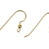 Gold Filled Ear Wire Bead And Loop Pack of 6