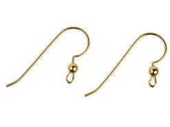 Gold Filled Ear Wire Bead And Loop Pack of 6