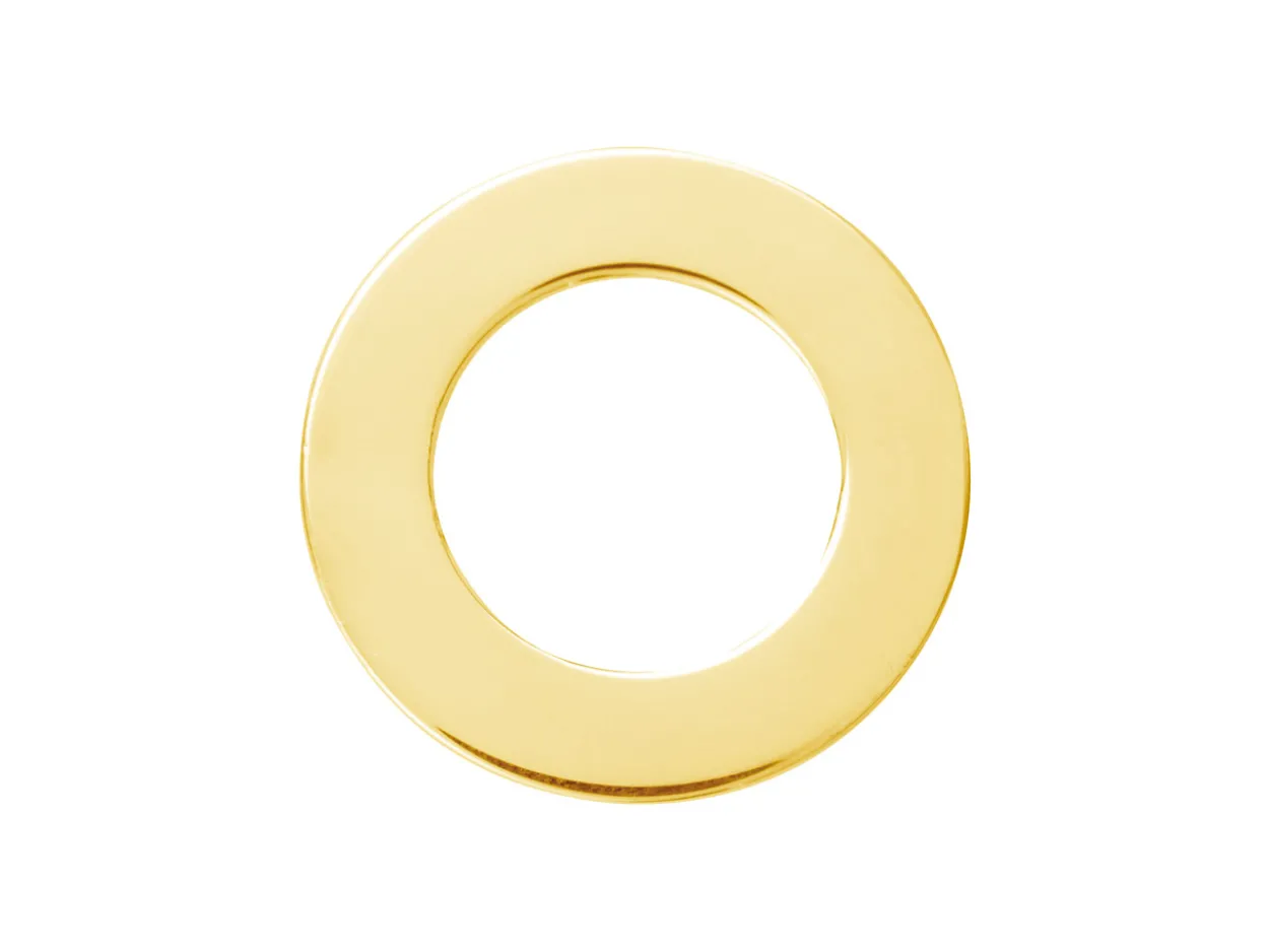 Gold Filled Flat Washer 20mm Stamping Blank