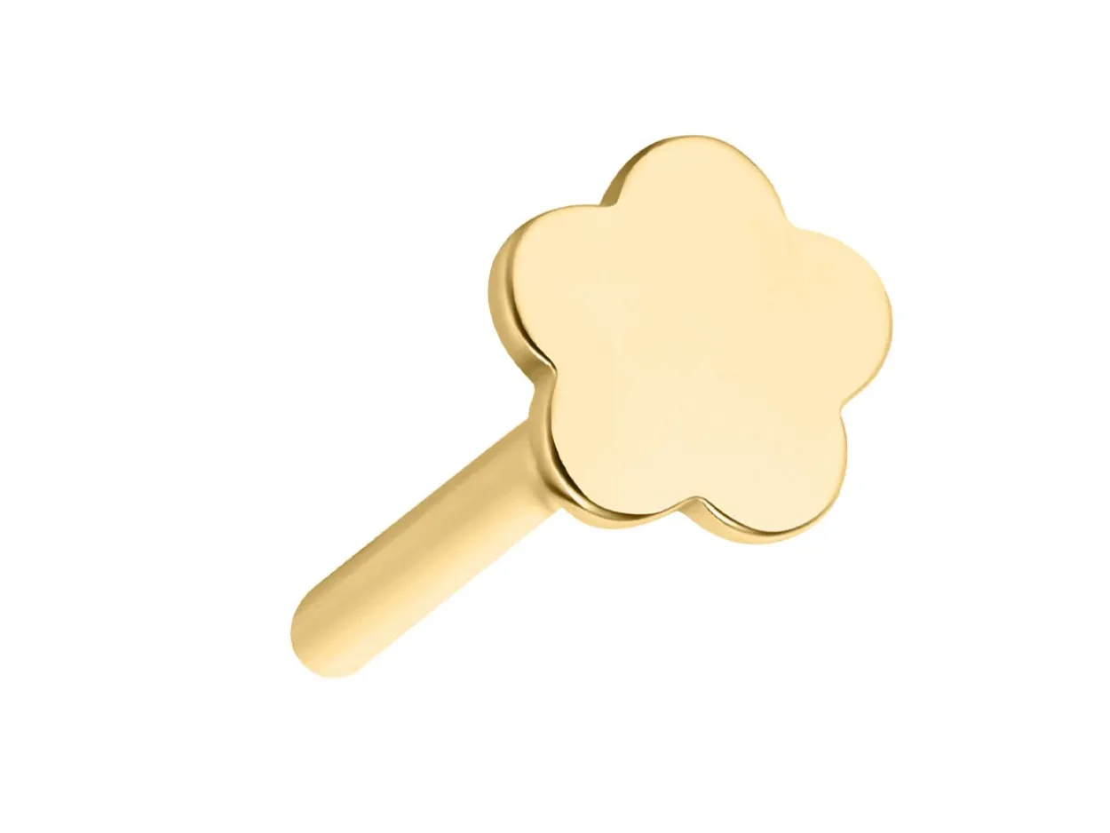 Gold Filled Flower Labret Stud Earrings