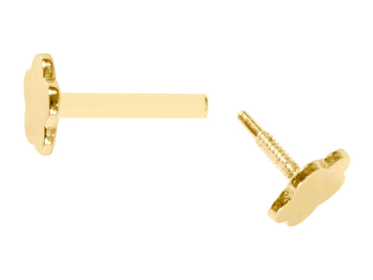 Gold Filled Flower Labret Stud Earrings