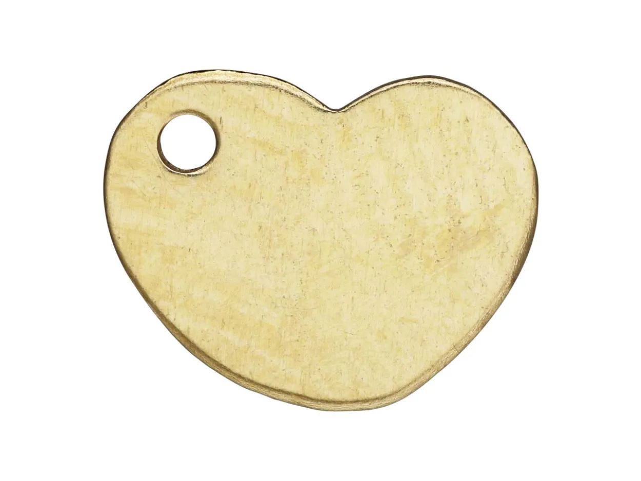 Gold Filled Heart Charm 8x7mm