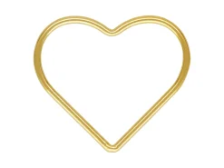 Gold Filled Heart Closed Ring 17mm
