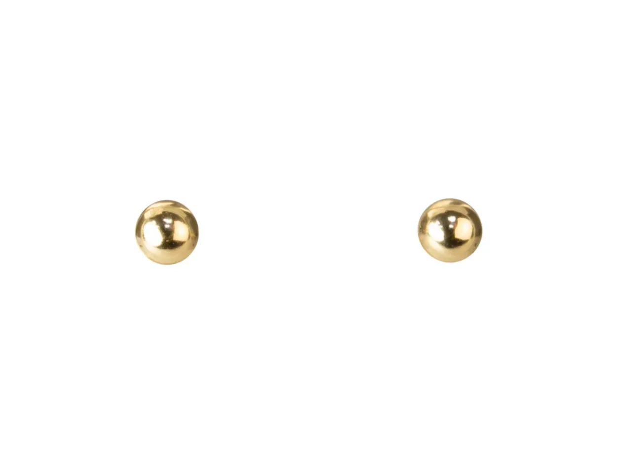 Gold Filled 3mm Ball Stud Earrings