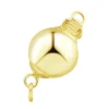 Gold Filled 8mm Round Plain Ball Clasp