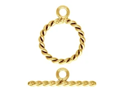 Gold Filled 11mm Twisted Ring And Bar Set