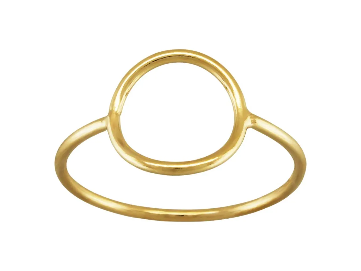 Gold Filled Open Circle Design Ring Small