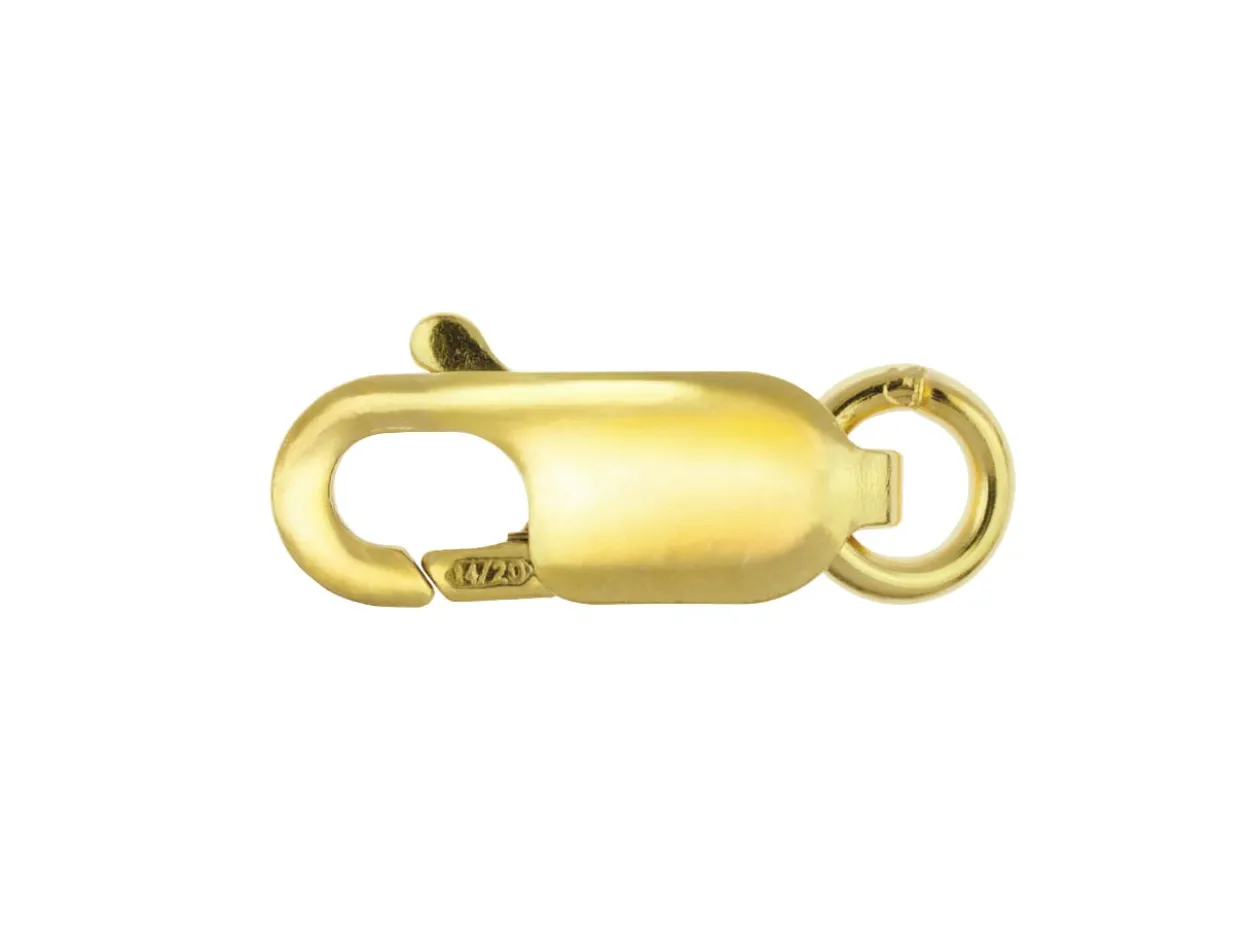 Gold Filled Oval Lobster Clasp Open Jump Ring 12mm