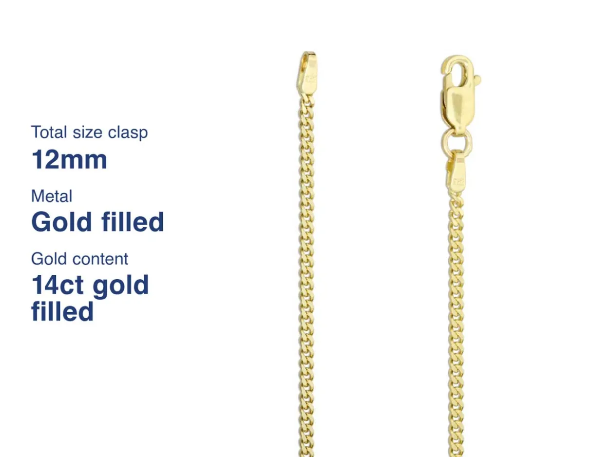 Gold Filled Oval Lobster Clasp Open Jump Ring 12mm