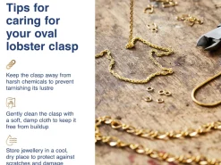 Gold Filled Oval Lobster Clasp Open Jump Ring 12mm