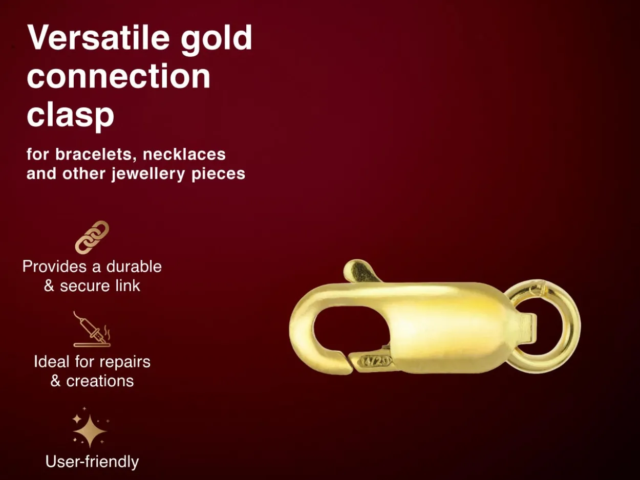 Gold Filled Oval Lobster Clasp Open Jump Ring 8mm