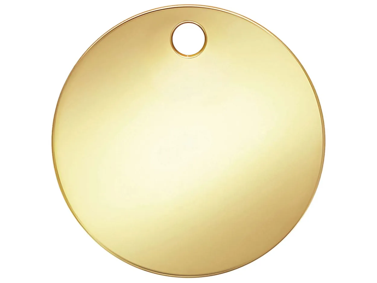 Gold Filled Round Disc 10mm Light Blank