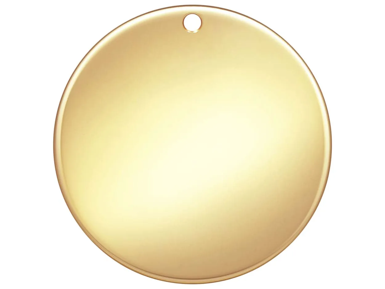 Gold Filled Round Disc 19mm Light Blank