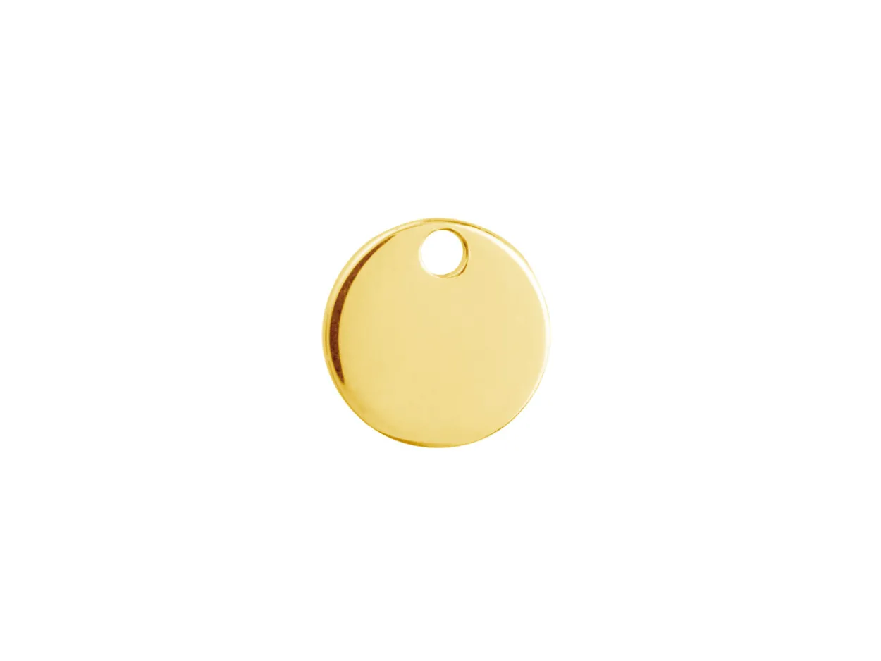 Gold Filled Round Disc 10mm Stamping Blank