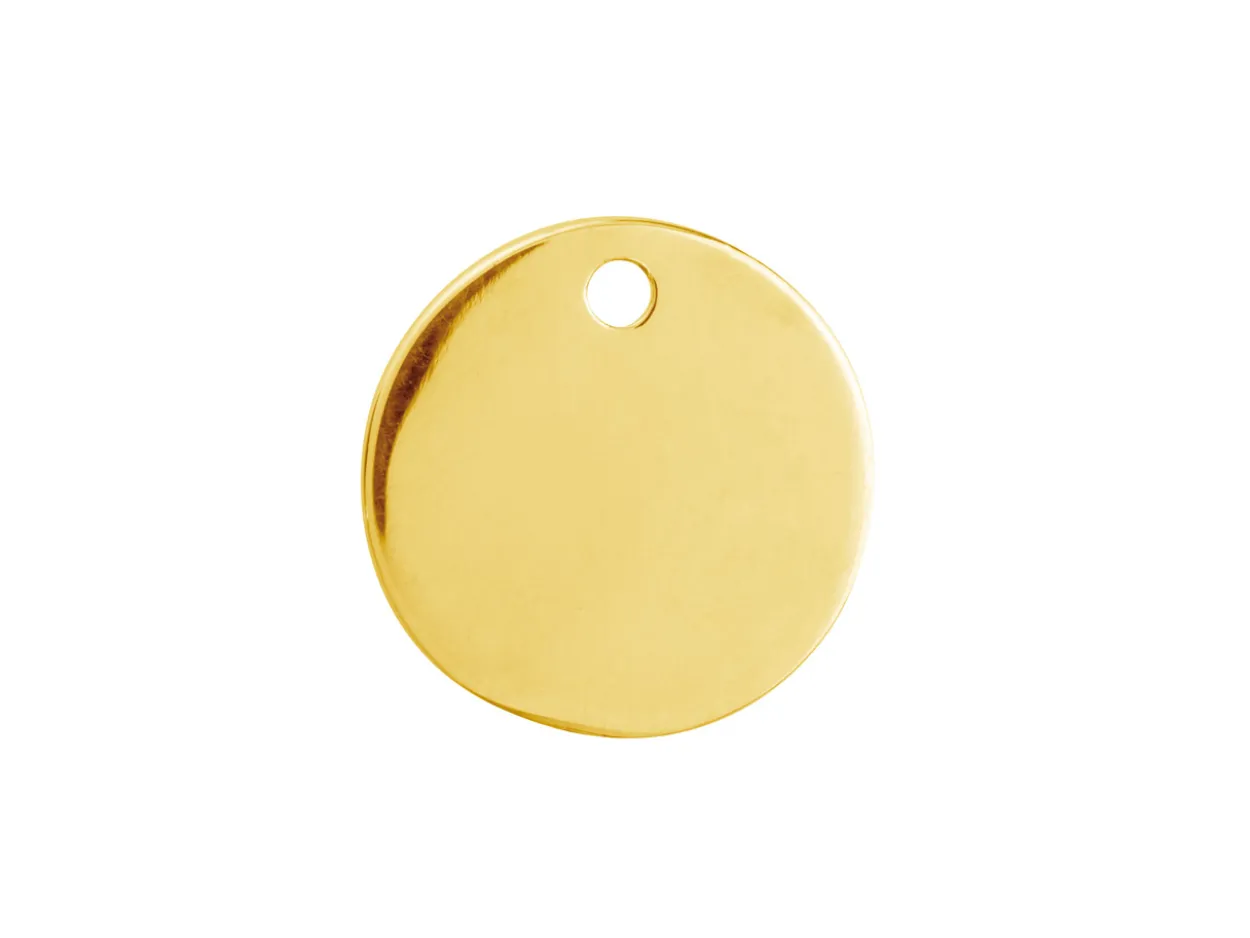 Gold Filled Round Disc 15mm Stamping Blank