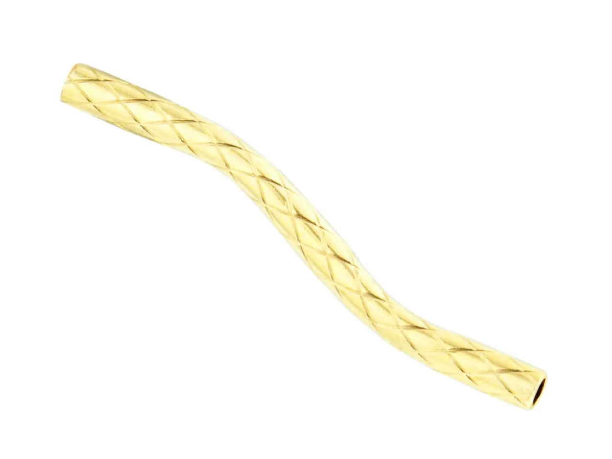 Gold Filled Round Tube Pineapple 'S' Spacer 20mm