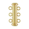 Gold Filled 3 Row Tube Clasp 20x4.3mm