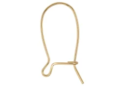 Gold Filled Safety Earring Hook Wire 15mm Pack of 6