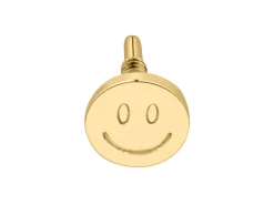 Gold Filled Smiley Face Labret Post 4mm