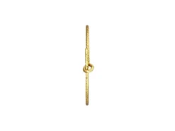 Gold Filled Sparkle Beading Hoop Earring 20mm