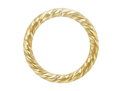 Gold Filled Sparkle Open Jump Ring 8mm