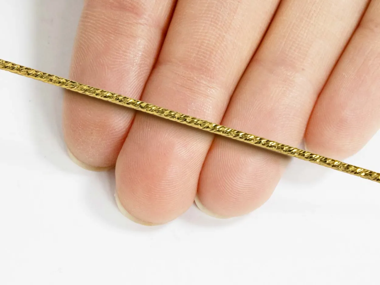 Gold Filled Sparkle Wire 1.3mm Half Hard