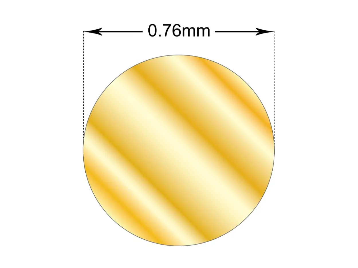 Gold Filled Sparkle Wire 0.76mm Half Hard