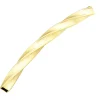 Gold Filled Square Tube Twisted Curved Spacer 30mm